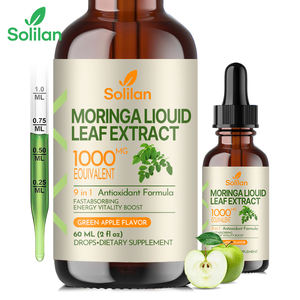 Extracto de Hoja de Moringa con Sabor a Manzana de 60 ml, Fórmula Antioxidante, Refuerza el Sistema Inmunológico, la Digestión, las Articulaciones y los Músculos, Gotas Líquidas, Fabricante Chino - Product Image 1