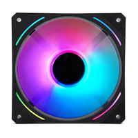 Ventilateur de refroidissement PC noir haute performance, flux d'air PWM 120 mm, ventilateur de boîtier PC pour ARGB