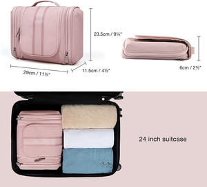 <strong>Hanging</strong> Toiletry Bag Travel Large Wash Bag Waterproof Cosmetic Bag <strong>Makeup</strong> <strong>Organizer</strong> for Women and Men - Product Image 6