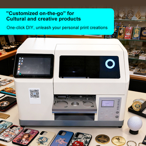 Stampante UV Intelligente AI Formato A5 XP600 Stampante a Getto d'Inchiostro UV Flatbed Controllata <span class=keywords><strong>da</strong></span> App Mobile per Cover di <span class=keywords><strong>Telefoni</strong></span> di Piccolo Formato Badge Stampante UV - Product Image 3