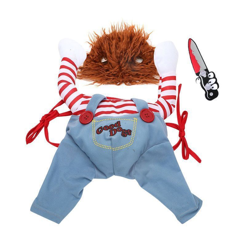 Funny cute killer-With knife and wig