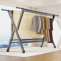 Séchoirs à linge pliants d'extérieur en aluminium pour sécher vêtements, serviettes, linge de lit