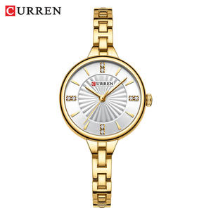 Montre à quartz en acier inoxydable pour femme 9097, simple, luxueuse, tendance, étanche, montre habillée - Product Image 6