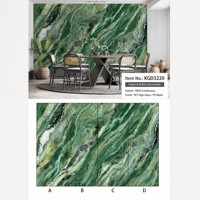 Panneau mural intérieur en WPC imperméable et ignifuge, design marbre, pour cuisine et usage commercial