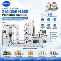Petite machine d'impression flexographique à 4 couleurs pour étiquettes autocollantes en papier à vendre