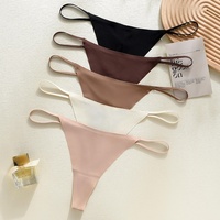 Tanga Invisible Premium para Uso Diario, Ropa Interior sin Costuras para Mujer, Tanga de Tiro Bajo, Suave y Elástica, Personalizable