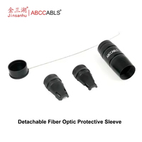 ABCCABLS Gaine de protection amovible pour fibre optique, avec capuchon de protection et cordon de maintien, pour câble à fibres optiques multiconducteurs de scène