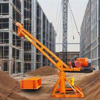 Mini palan électrique 500kg-1000kg Capacité 1 tonne Nouvelle grue de construction Treuil à câble Treuil motorisé agricole