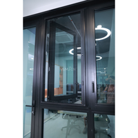 AMJ NFRC CSA Hocheffiziente Winddichte Aluminiumfenster Großhandel Sichere Langlebige Doppelverglaste Aluminiumfenster Flügelfenster