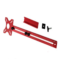 Guide de fraisage circulaire en alliage d'aluminium de 400 mm pour le travail du bois, gabarit de découpe circulaire pour routeur, localisateur de perçage pour menuiserie