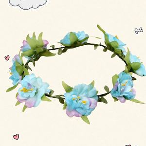 Accessoires de <span class=keywords><strong>cheveux</strong></span> de mariage inspirés de la nature, style bohème, <span class=keywords><strong>pour</strong></span> séances photo en vacances à la plage, bandeaux, <span class=keywords><strong>couronne</strong></span> de <span class=keywords><strong>fleurs</strong></span> bohème, coiffe de mariée - Product Image 5