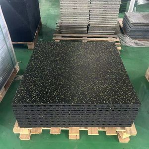 Fabricant direct, carrelage de sol de garage imperméable, anti-vibration, revêtement de sol de salle de sport, carreaux en caoutchouc antidérapants, tapis en caoutchouc pour la remise en forme - Product Image 6