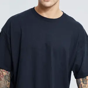 Herren T-Shirt Designer benutzer definierte Premium-T-Shirt Luxus übergroße Schwergewicht 220g/m² 100% Baumwolle 3d Bubble Puff Print T-Shirt