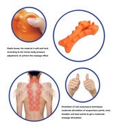 Oreiller ergonomique à point de pression pour thérapie d'acupression avec mousse à mémoire de forme et design de contour réglable