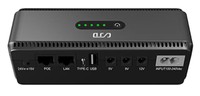 CCTV Mini UPS 10400mah portabel, perlengkapan daya tanpa sakelar untuk Router rumah sistem DVR USB tipe-c 5V DC 9V 12V cadangan daya