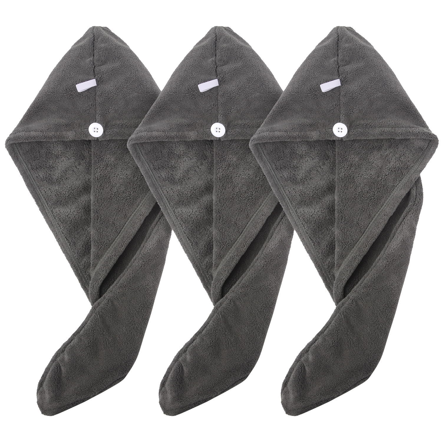 Quick Drying Microfiber Custom Hair Towel Wrapped Turban Dry Spa