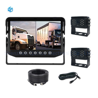 Mini 7 pouces étanche MDVR voiture LCD moniteur IP68 24V 4 broches prise d'aviation entrée vidéo pour voiture chariot élévateur océan bateau 1 an