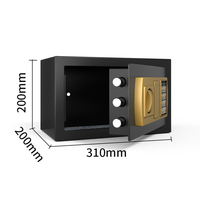 Caja Fuerte Digital Electrónica para Dinero con Cerradura de Llave para Hoteles y Hogar, Mini Caja de Seguridad Pequeña