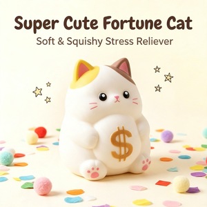 Squishy Géant Chat de Noël à Remontée Lente, Jouets à Presser, Squishy Chat Porte-Bonheur Géant, En Stock, Emballé en Coffret Cadeau - Product Image 2