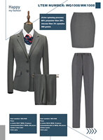 Costumes professionnels sur mesure pour femmes : tenues d'hôtellerie, d'hôtesse de l'air et de personnel de bord.