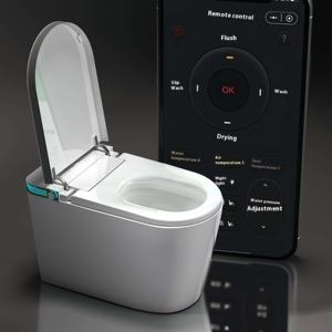 <span class=keywords><strong>Toilette</strong></span> d'hôtel intelligente une pièce WC automatique nettoyeur sans réservoir bol allongé Design intelligent - Product Image 4