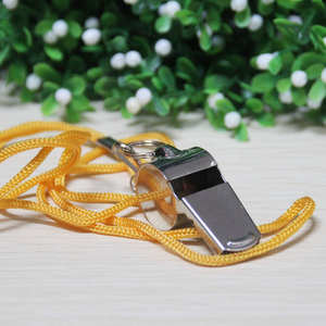 Fischietto in Acciaio Inossidabile Argentato con Cordino per Sport all'Aperto - per Arbitri di Calcio, Basket e Scopi di Sopravvivenza - Product Image 4