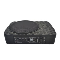 Amplificateur de voiture haute puissance de 8 pouces avec subwoofer sous le siège à bobine simple, subwoofer audio de voiture fin à basses pures, prix d'usine, DC 12V
