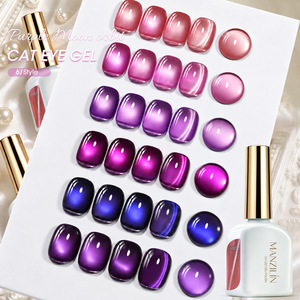Esmalte de Uñas Magnético Transparente HEMA/TPO/TMPTA, Esmalte de Gel Magnético Ojo de Gato Súper Brillante, Tendencia Primavera-Verano - Product Image 1