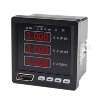 Instrumento digital monofásico trifásico RS485 medidor de panel digital AVHZdigital AC amperímetro