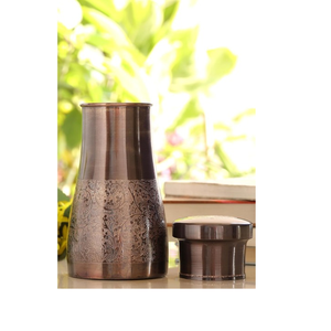 Wholesale Supply Copper Water <b>Bottle</b> Reusable <b>Metal</b> <b>Drinking</b> <b>Bottle</b> for Daily Hydration Travel Gym and Office Use - Product Image 1