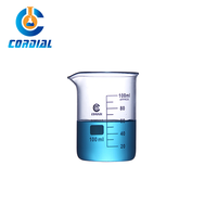 Bécher en verre borosilicate 3.3 CORDIAL 50 ml à forme basse pour usage en laboratoire