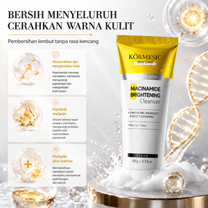 KORMESIC Certificado por Bpom, Limpiador Facial Aclarante con Niacinamida 100g, Blanqueador, Limpieza Profunda, Para Todo Tipo de Piel - Product Image 3