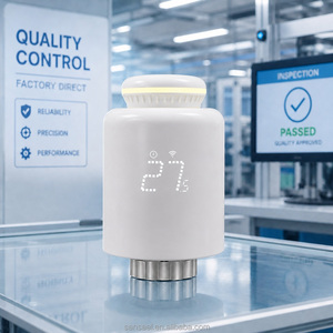 Valve thermostatique intelligente pour <span class=keywords><strong>radiateur</strong></span> Tuya WiFi, <span class=keywords><strong>thermostat</strong></span> programmable pour <span class=keywords><strong>radiateur</strong></span>, affichage LED, compatible avec Alexa Google Home - Product Image 3