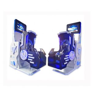 เก้าอี้ VR หมุนได้ 360 องศา เกม VR 9D โครงสร้างโลหะไฟเบอร์กลาส สำหรับใช้ในร่ม ห้างสรรพสินค้า สวนสาธารณะ ขายดี - Product Image 1