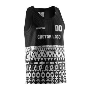 Camiseta sin mangas de sublimación de moda para culturismo, camiseta de panel sin mangas para entrenamiento, jersey de rugby hecho de tela de camiseta de rugby - Product Image 3