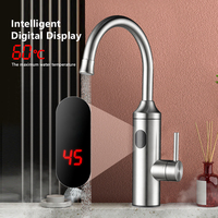 220v 230v En Acier Inoxydable Instantané Chauffe-Eau Électrique Robinet Eau Chaude 360 Degrés Led Robinet