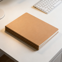 Carnet de notes personnalisé pour étudiant, format A5, couverture en papier kraft, classeur, style imprimé, reliure cousue, bloc-notes, cadeau