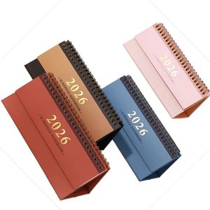 Calendario <span class=keywords><strong>de</strong></span> Escritorio Mini Radiant 2026, Encuadernación con Doble Espiral, Impresión Digital, Planificador <span class=keywords><strong>de</strong></span> Oficina - Product Image 1