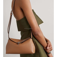 Tas Selempang Kulit Asli Vintage Wanita, Tas Tangan Satu Tali, Tas Bahu, Dompet Fashion