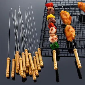 Bbq Accessories Barbecue Portable Skewers Stainless Steel Bbq Grills With Skewers