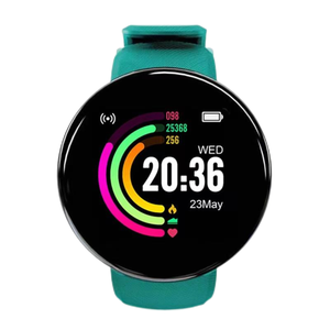 Moda barato Ultra mejor pantalla táctil HD batería de carga USB Mensaje de Llamada entrante recordatorio pantalla de tiempo reloj inteligente deportivo D18 - Product Image 3