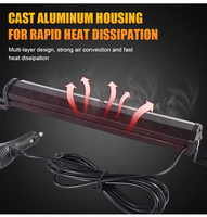 Nouvelle barre lumineuse LED RGB pour plafond de voiture tout-terrain en aluminium moulé sous pression, vente directe d'usine, couleurs personnalisables, 9-36V JSG-05