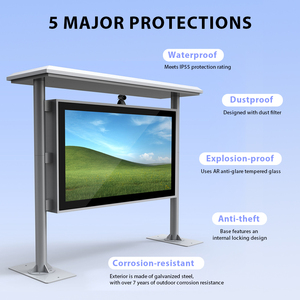 Chất lượng tốt ngoài trời TV Android 55 inch TV thông minh không thấm nước OEM ODM sử dụng thương mại quảng cáo xe buýt dừng lại kỹ thuật số biển và hiển thị - Product Image 3