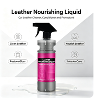 Spray d'entretien pour cuir intérieur de voiture 500ml, nettoyant nourrissant et polissant pour sièges, tableau de bord, volant et garnitures