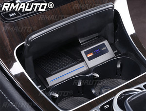แท่นชาร์จโทรศัพท์ไร้สายสำหรับรถยนต์เมอร์เซเดสเบนซ์ W205 AMG C-Class GLC C63 C43 คอนโซลกลาง รองรับ QC3.0 PD กำลังไฟ 10W 15W - Product Image 6