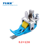 Pied presseur YUKK SP-18 pour machine à coudre, pied presseur à rouleau en plastique, pièces de machine industrielle pour vêtements
