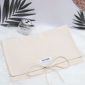 Bolsa de Lona de Algodón Orgánico OEM con Logotipo Personalizado, Impresa en Serigrafía, para Ropa, Libros, Regalos, Bolsa Protectora de Algodón con Lazo - Product Image 4
