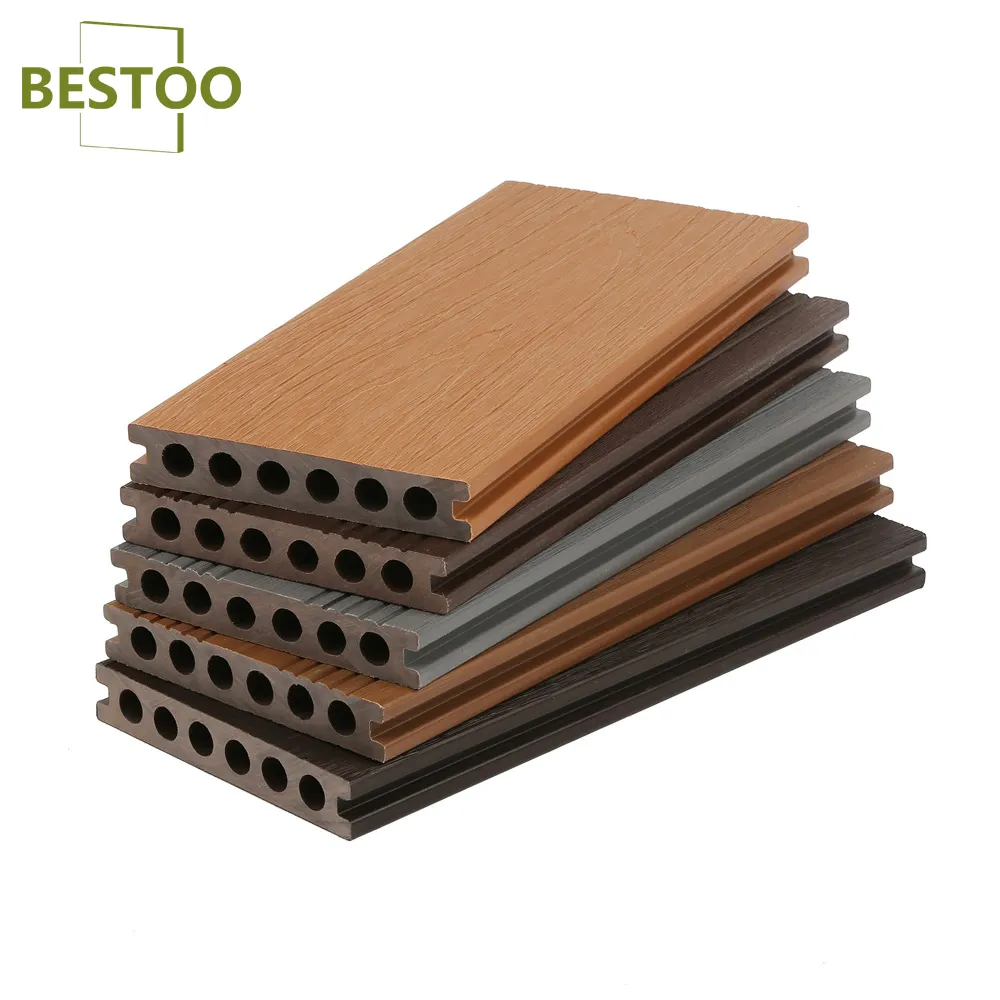Garden Anti-cracking Decking Hot Sale Outdoor Flooring Wooden Texture Wooden Plastic Composite WPC Decking