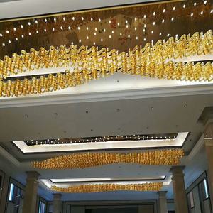 Moderne De Luxe Grand Art Spirale En Verre Lustre Luminaires Pour Hôtel Et <span class=keywords><strong>Villa</strong></span> - Product Image 3