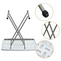 Ensemble de chaises de restaurant rond en plastique pour mariage tables de repas d'extérieur pliantes